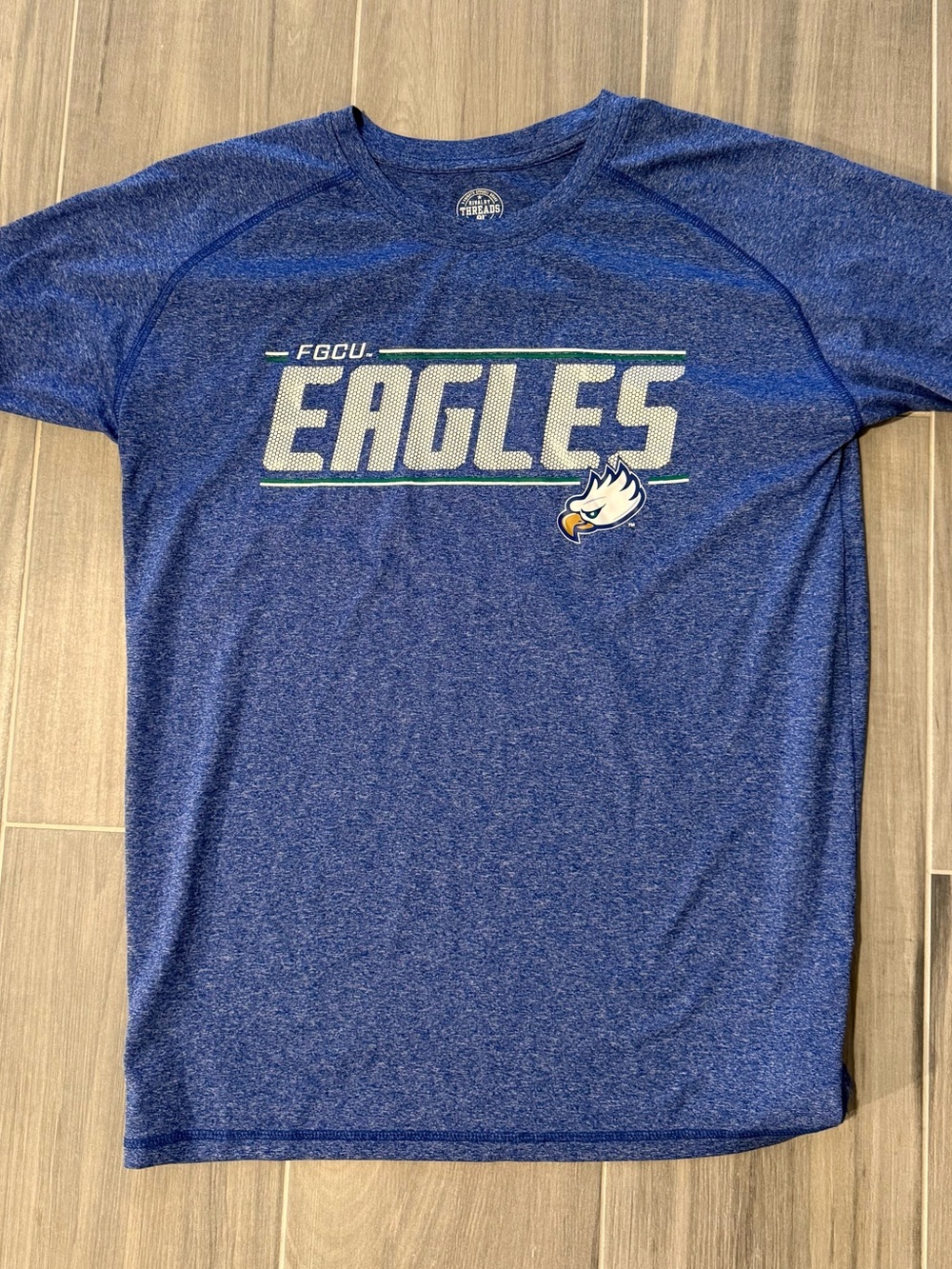 Rivalry Threads FGCU Eagles Blue Short Sleeve Performance Tee Size M